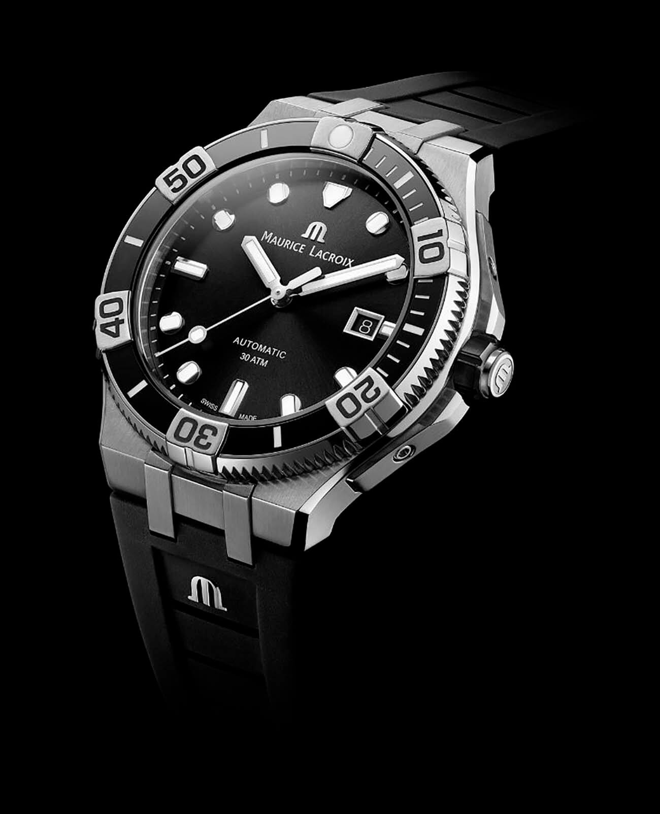 Maurice Lacroix AI6058-SS001-330-1 мужские часы застежка крупным планом