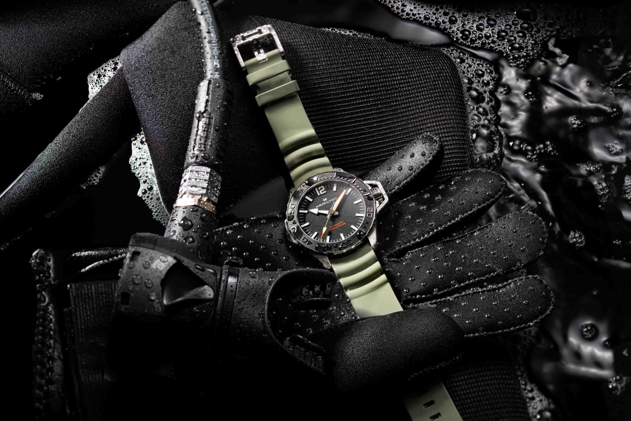 Hamilton Hamilton Khaki Navy Frogman Auto H77825331 - наручные мужские часы наручные часы в перспективе черный циферблат