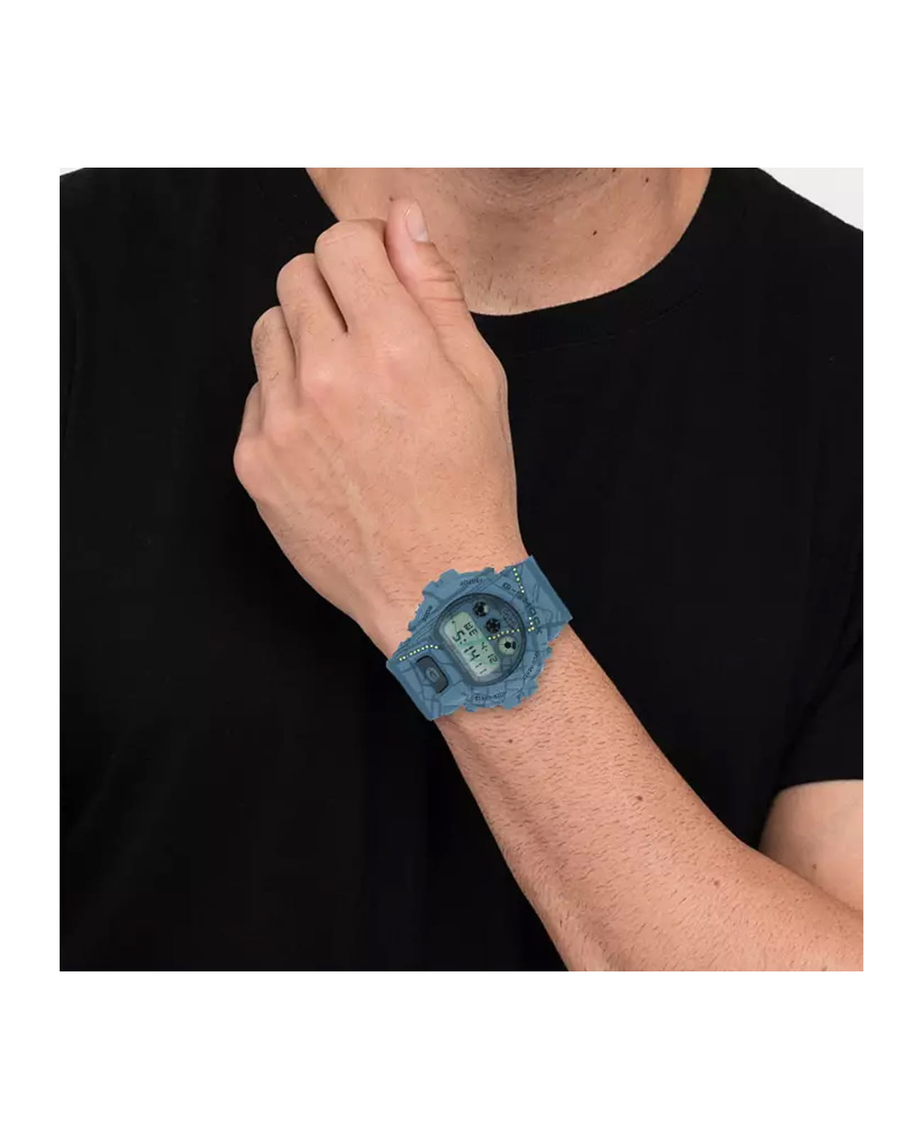 Casio Casio G-Shock DW-6900SBY-2 , наручные мужские часы фото под углом