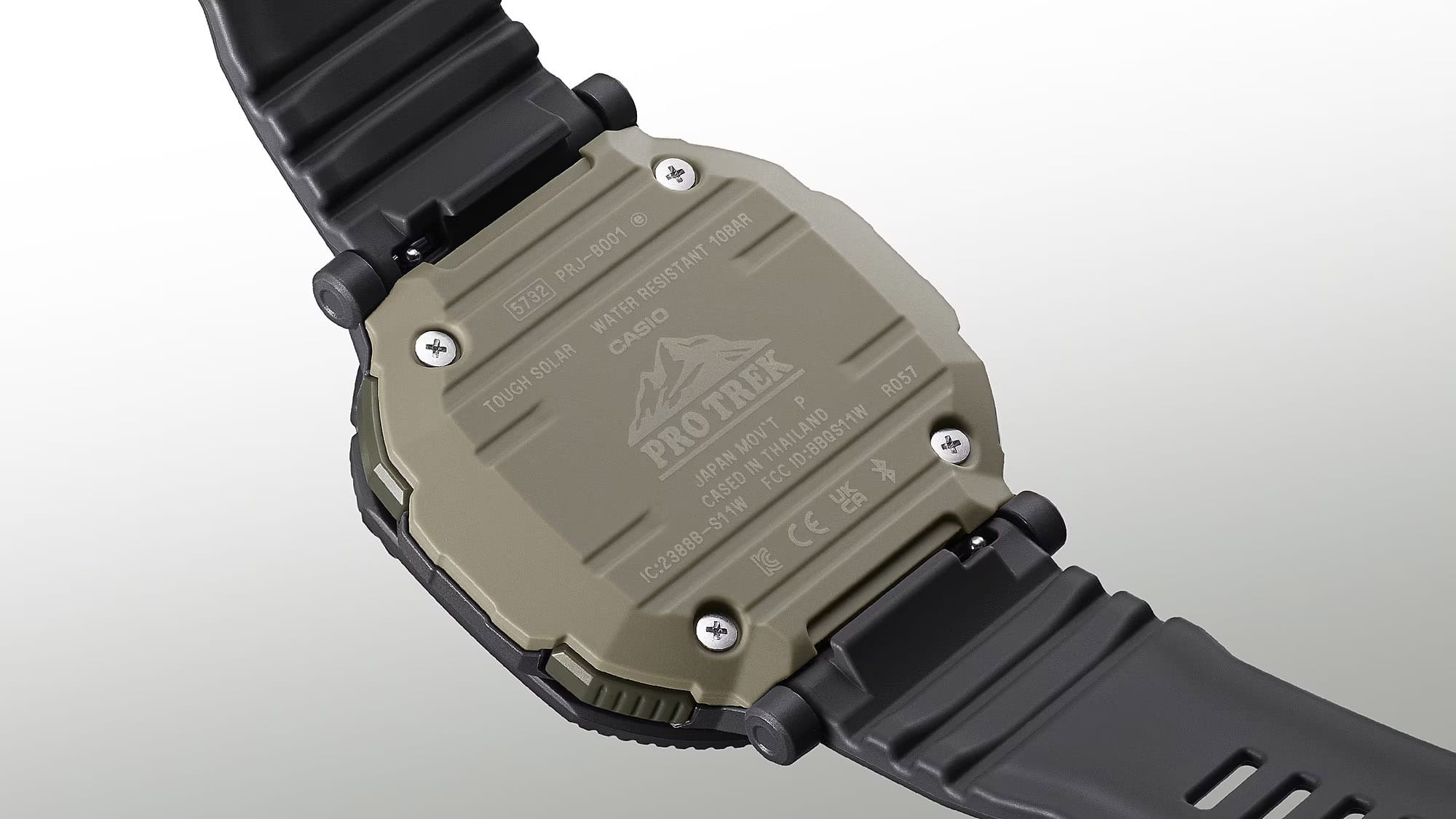 Casio Casio Pro Trek PRJ-B001-1DR (PRJ-B001-1) мужские часы черный циферблат на запястье