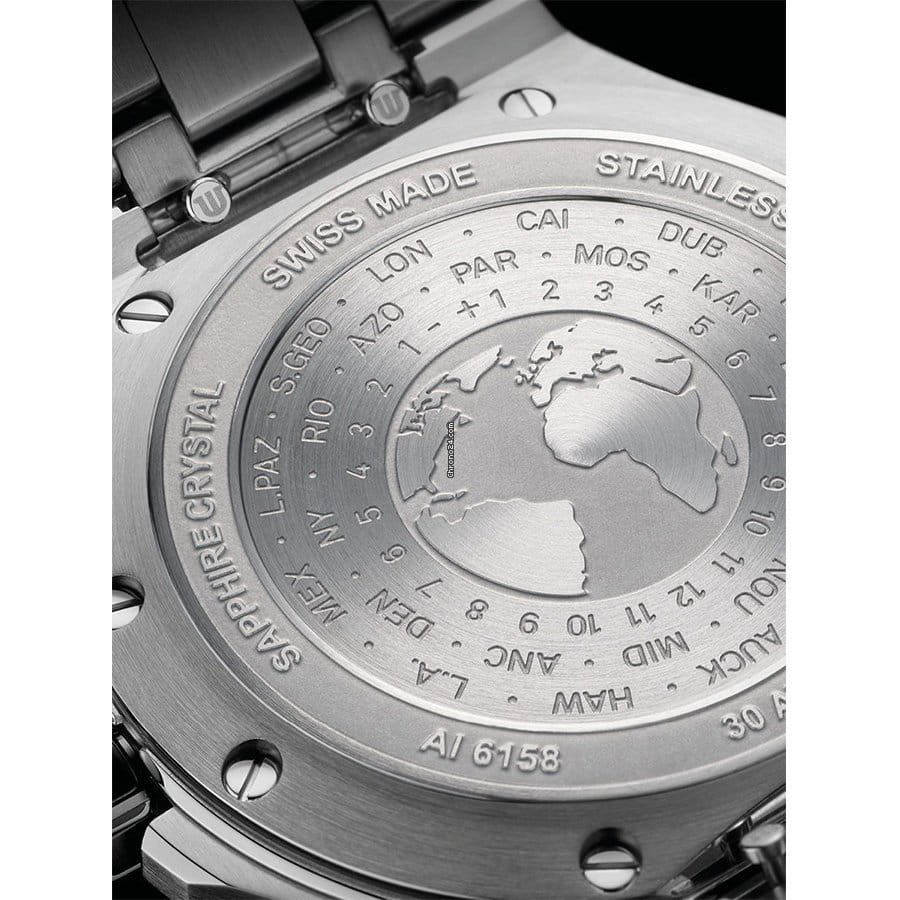 Maurice Lacroix Maurice Lacroix Aikon Venturer GMT AI6158-SS001-130-2, aikon швейцария мужские часы на браслете каучук боковой вид