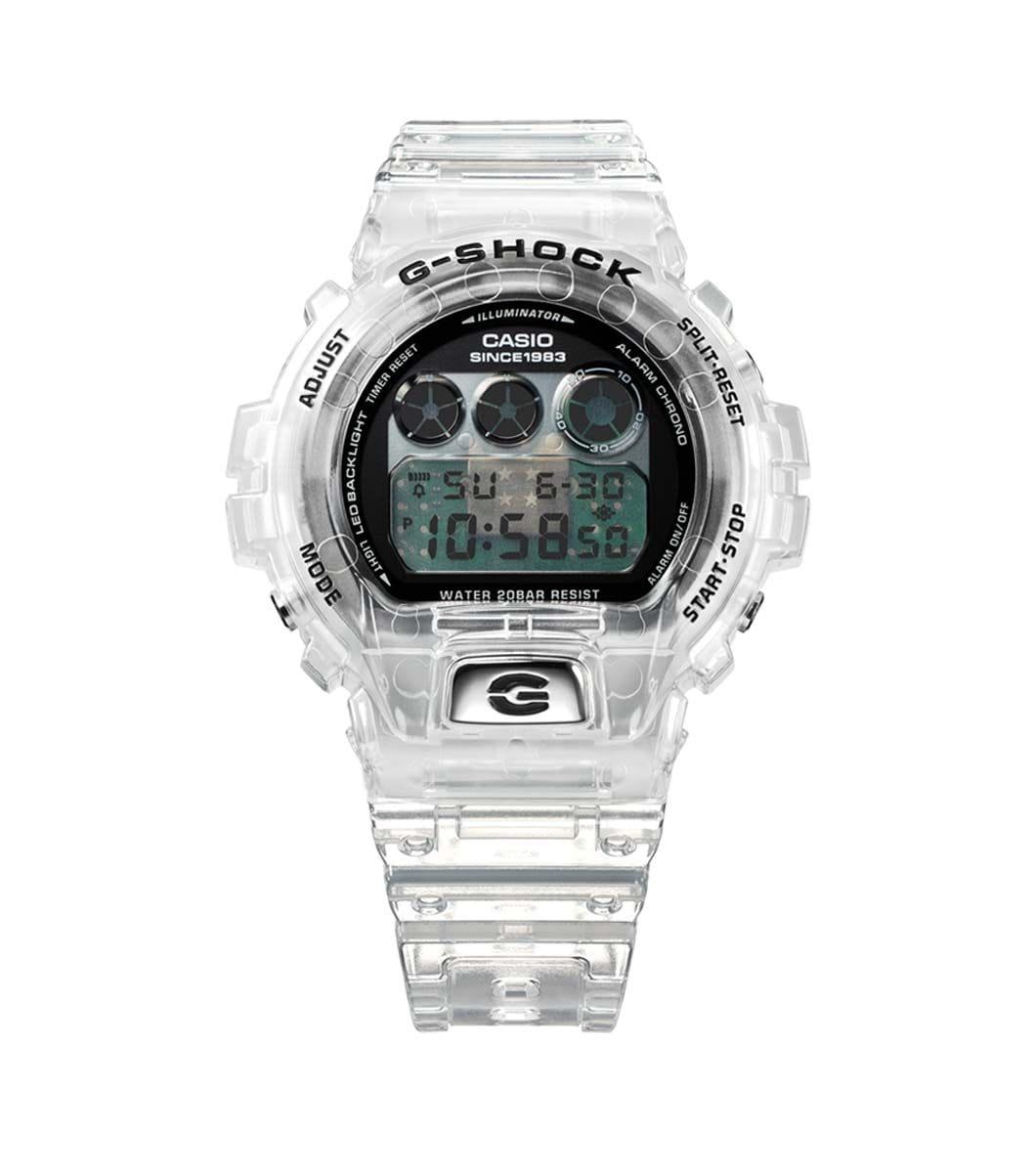 Casio DW-6940RX-7 мужские часы застежка крупным планом