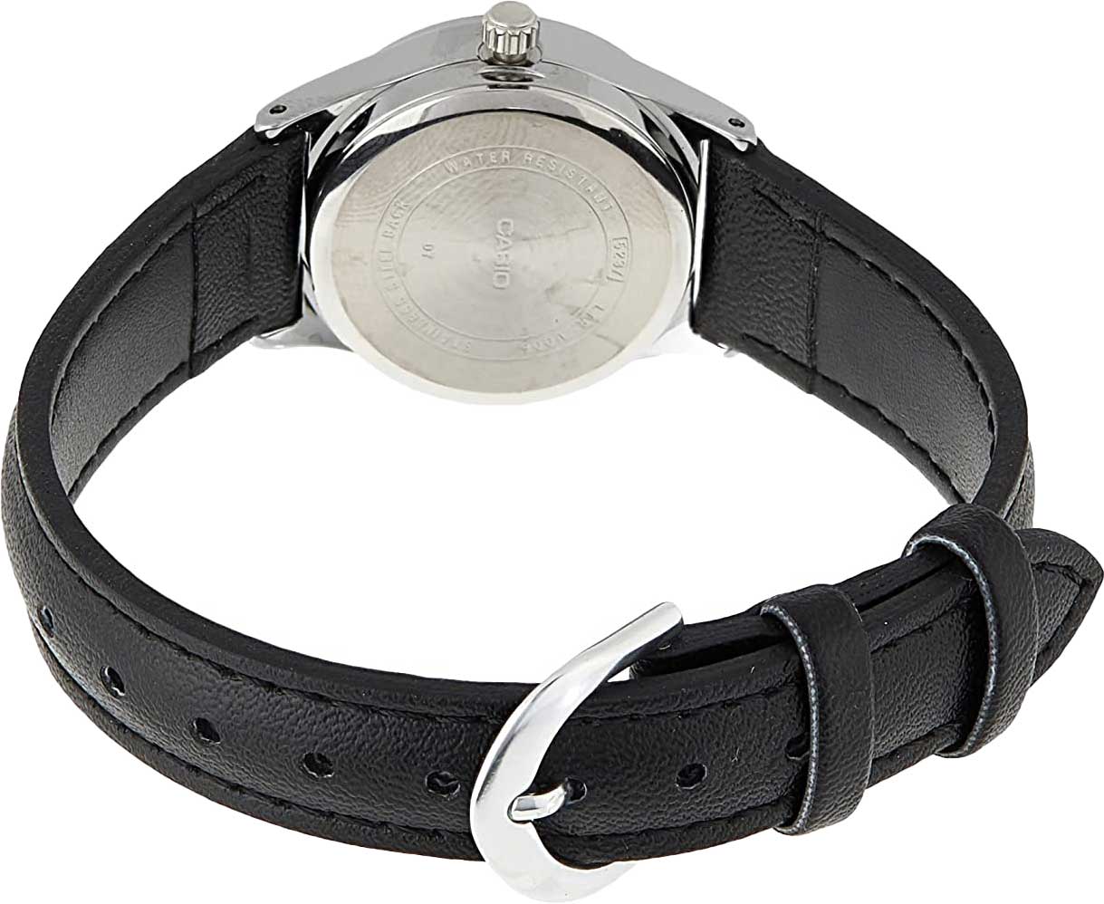 Casio Casio LTP-V006L-1B2, ltp япония женские часы на браслете кожаный боковой вид