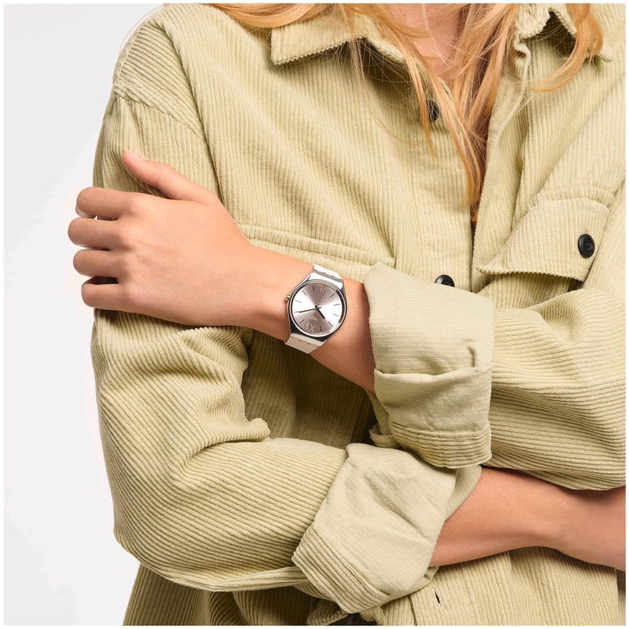 Swatch Swatch Skin Irony SYXS124 женские часы розовый циферблат на запястье