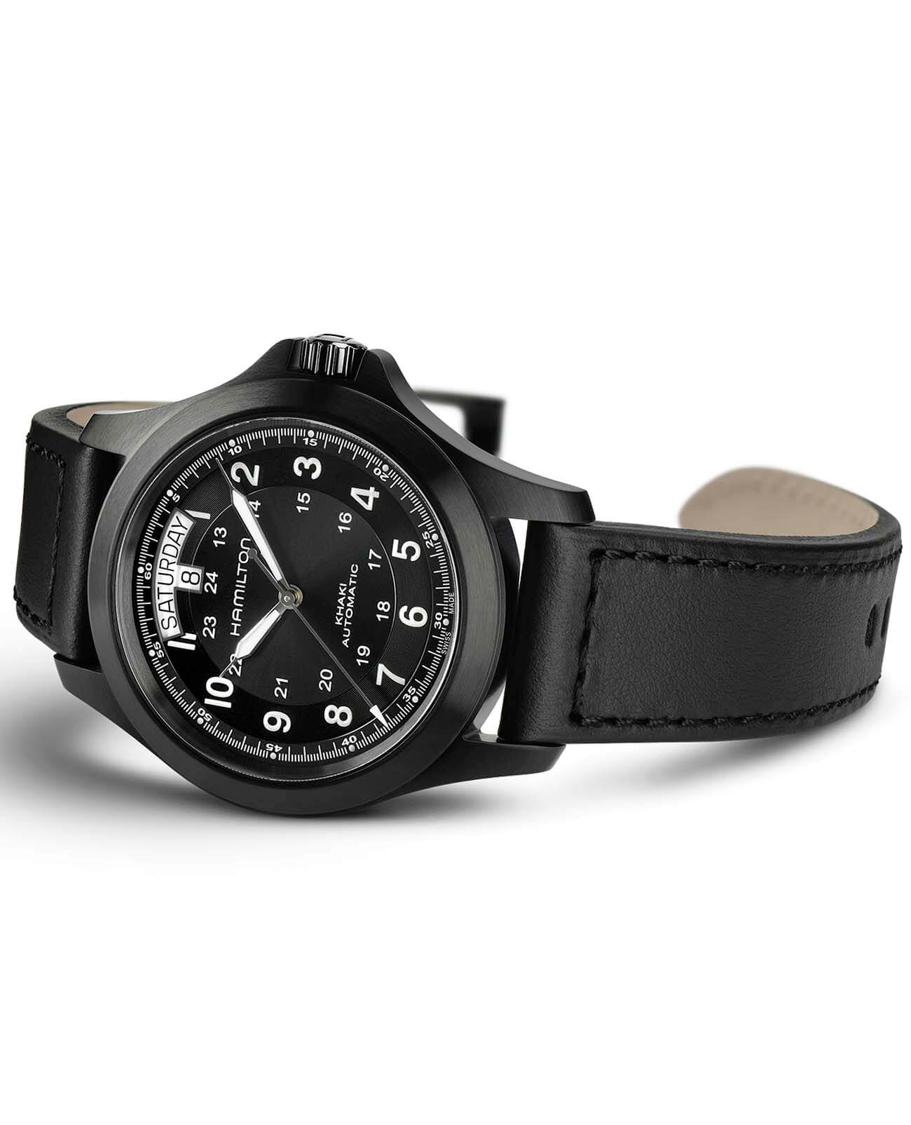 Hamilton H64465733 мужские часы застежка крупным планом