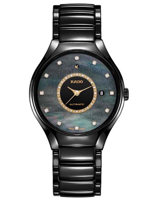 Rado Rado True Great Gardens of the World R27109742 Automatic r27109742 механические женские часы  циферблат, браслет высокотехнологичная плазменная керамика — вид спереди