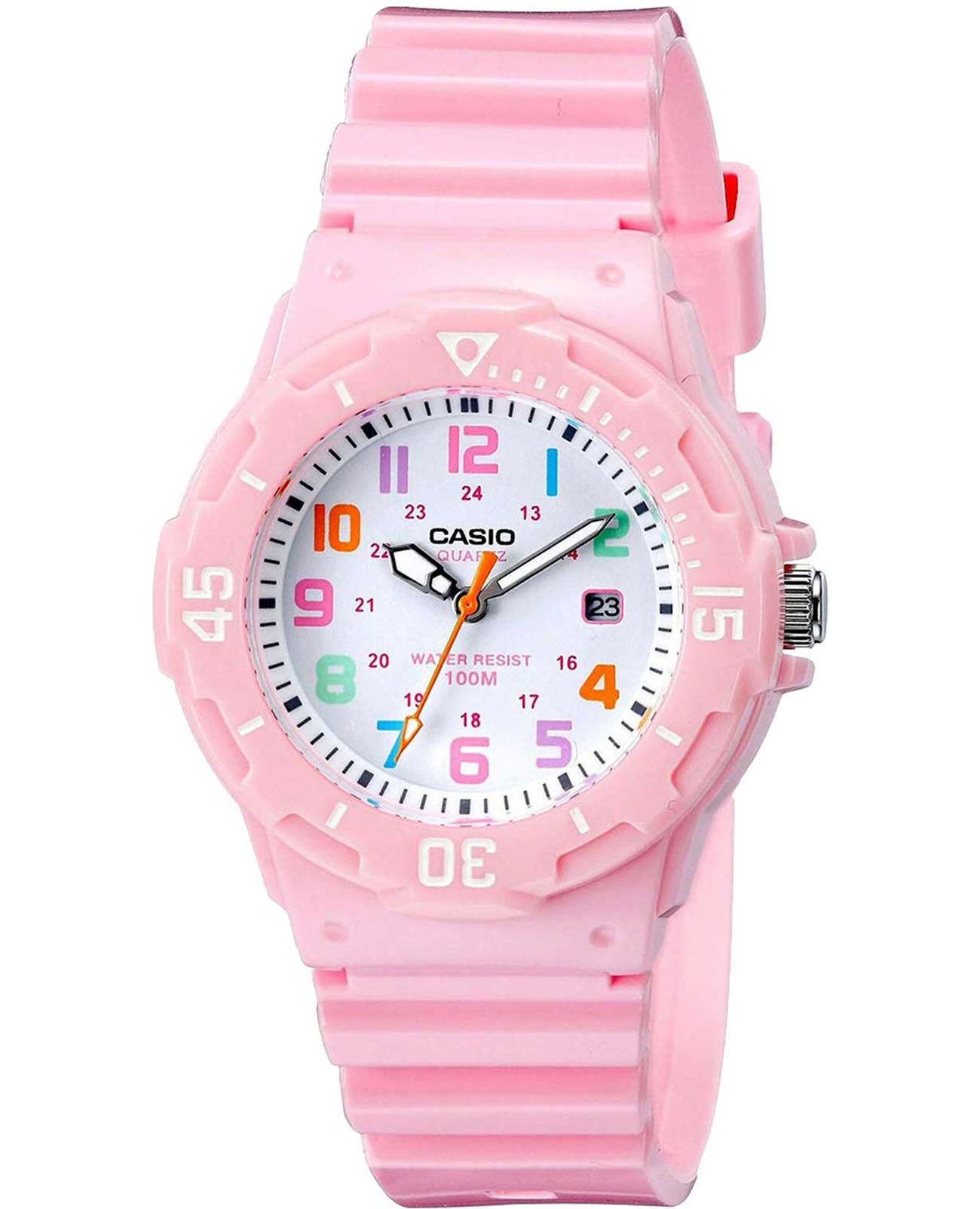 Casio Casio Collection Standard Analog LRW-200H-4B2VDF (LRW-200H-4B2)  LRW-200H-4B2 кварцевые женские часы белый циферблат, браслет пластик — вид спереди