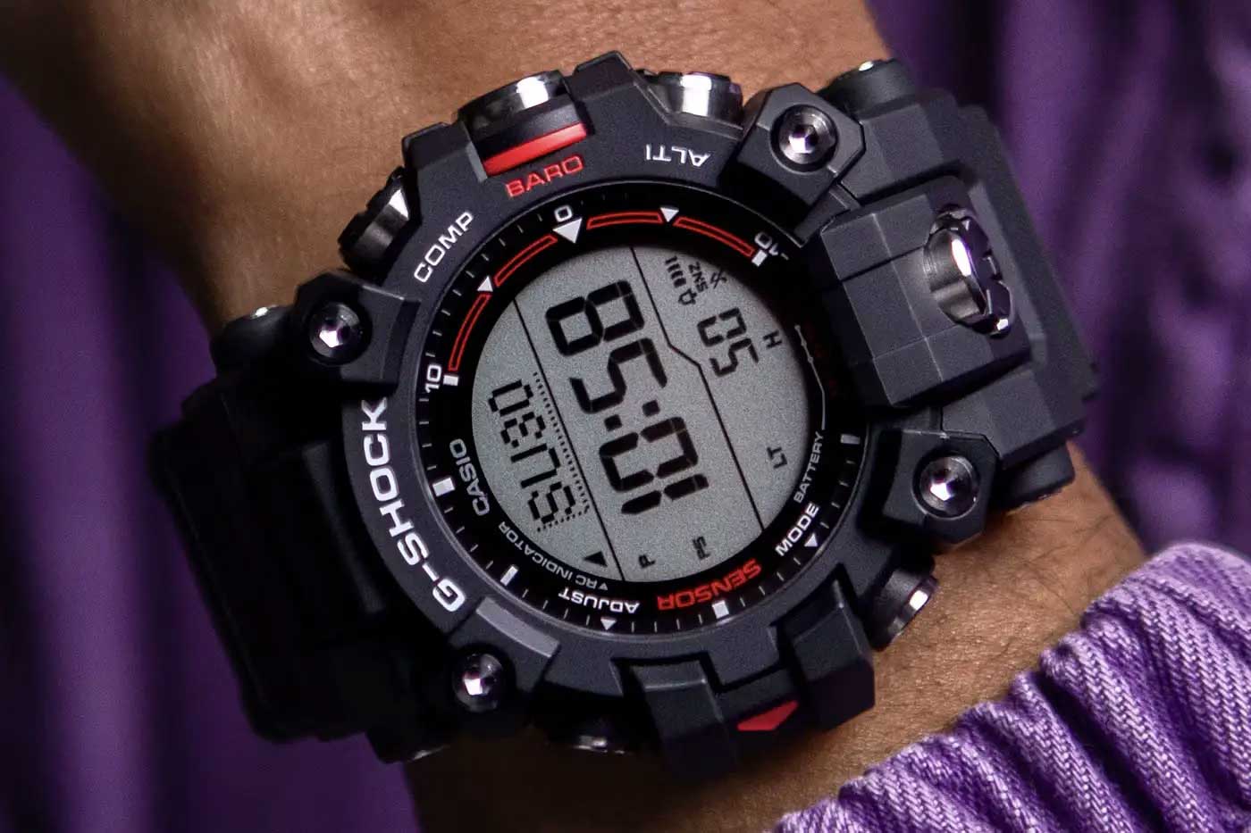 Casio Casio G-Shock GW-9500-1DR (GW-9500-1ER) Mudman, наручные мужские часы фото под углом