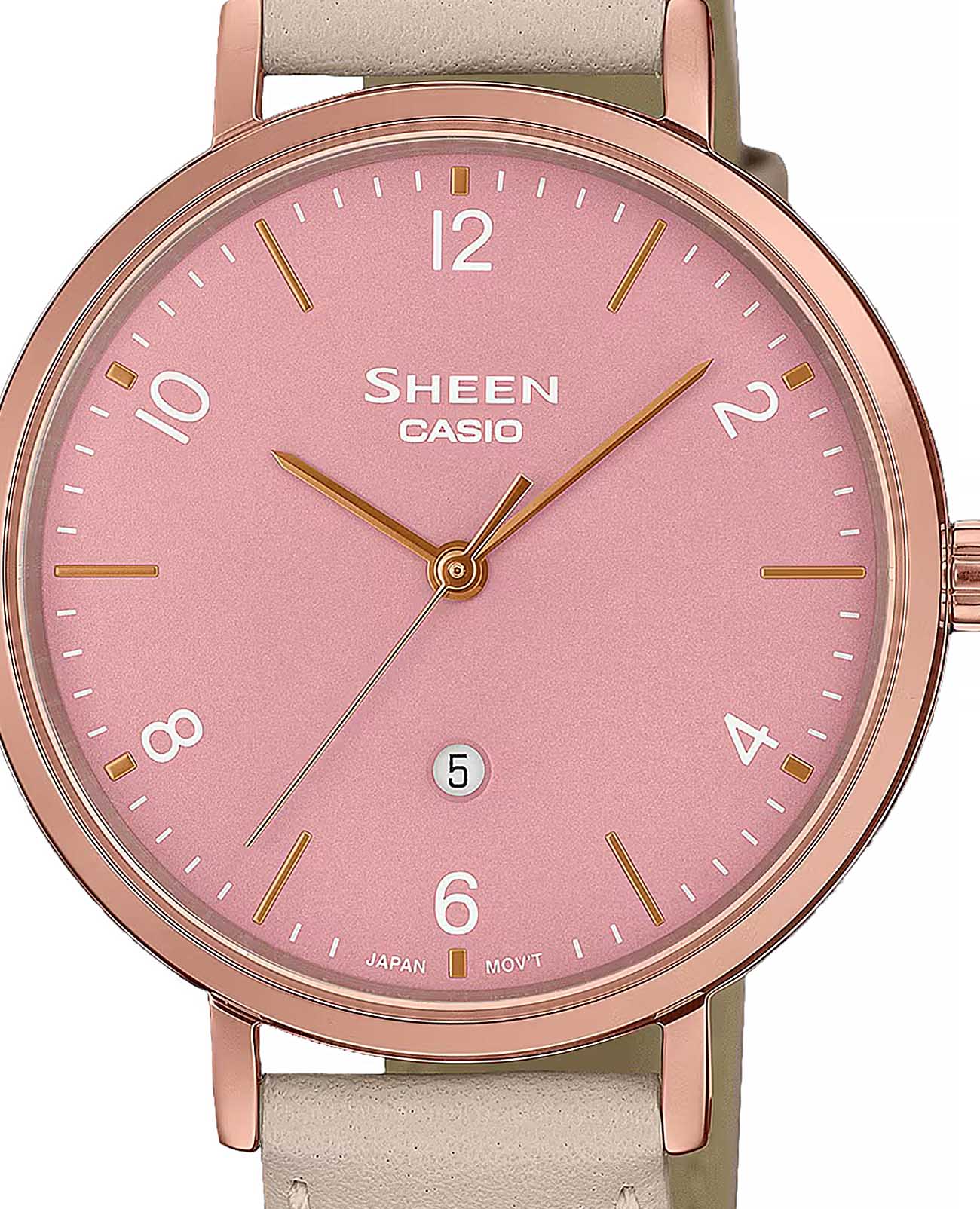 Casio Casio Sheen SHE-4562PGL-4A , наручные женские часы фото под углом