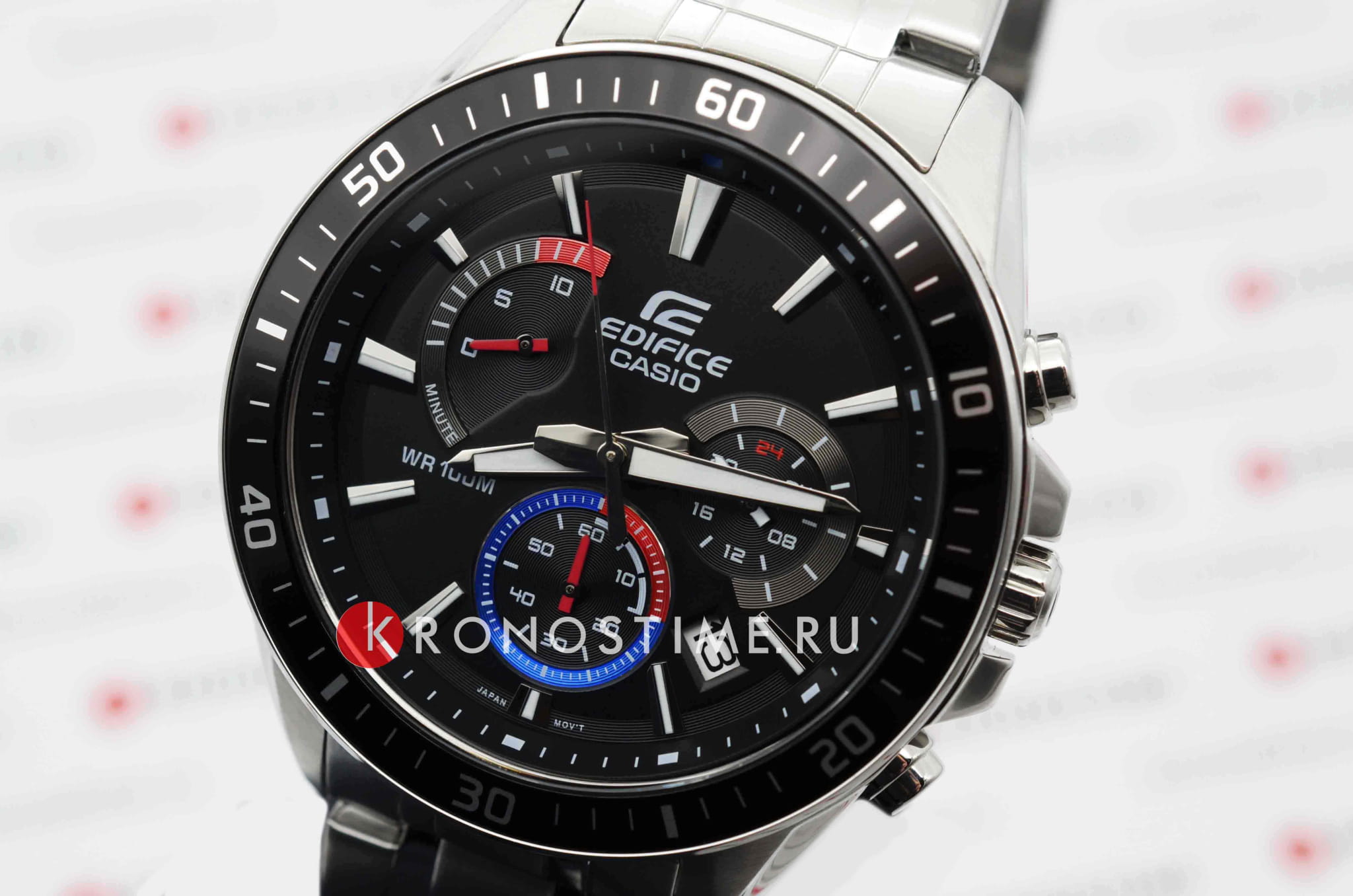 Casio EFR-552D-1A3 мужские часы застежка крупным планом