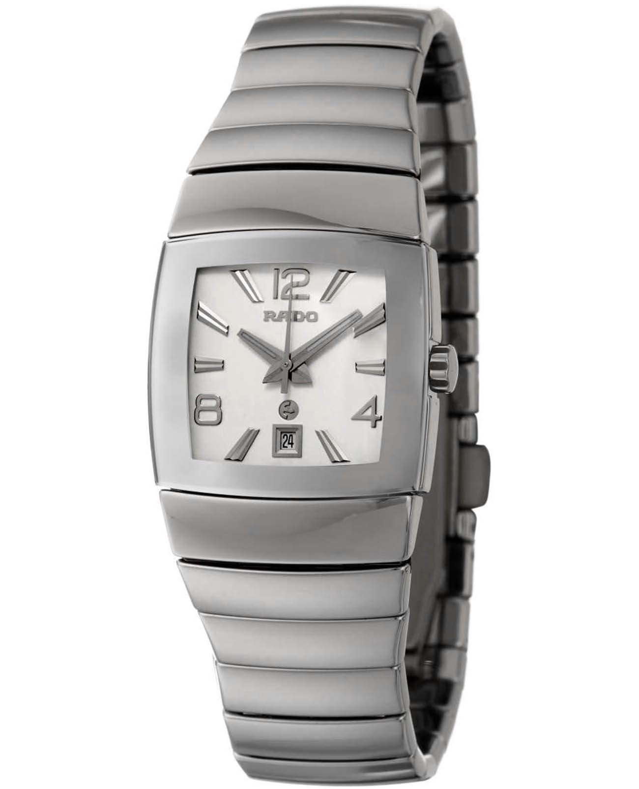 Rado Rado Sintra R13855102  R13855102 кварцевые женские часы белый циферблат, браслет высокотехнологичная керамика — вид спереди