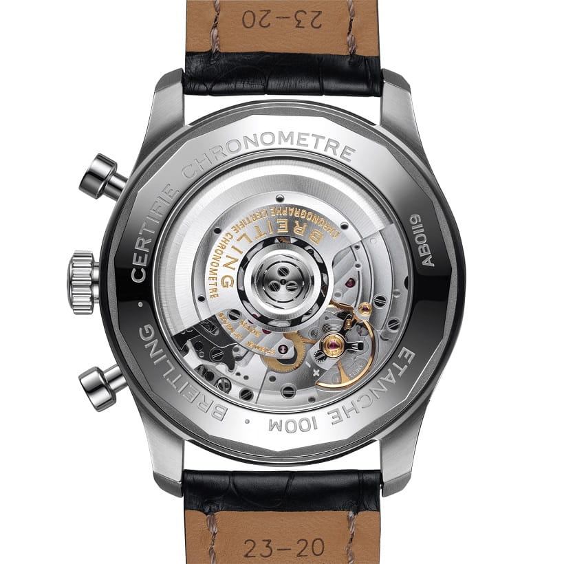 Оригинальные часы Breitling Breitling Aviator 8 B01 Chronograph 43 AB0119131B1P2 механические калибр механизма мануфактурный механизм breitling caliber b01 общий вид