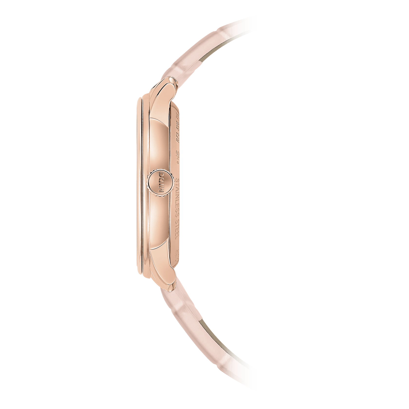 Mido Mido Baroncelli Heritage Lady M027.207.36.010.00, baroncelli швейцария женские часы на браслете кожаный боковой вид