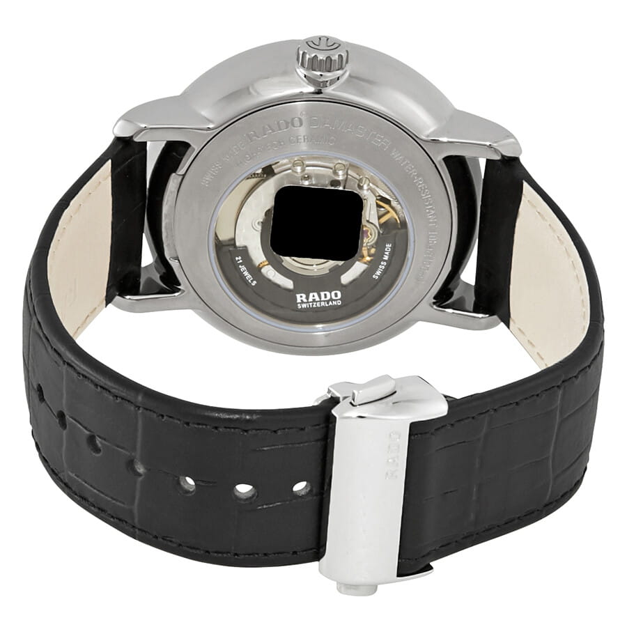 Rado Rado Diamaster R14129176, diamaster швейцария мужские часы на браслете кожаный боковой вид