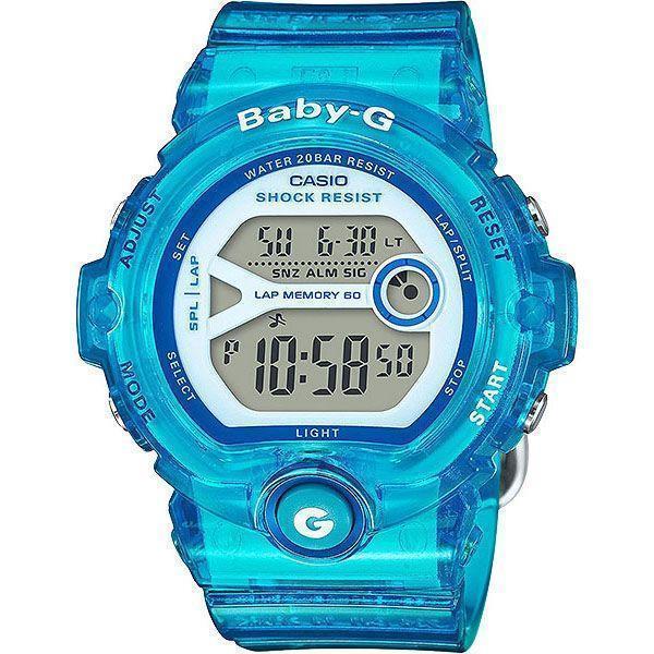 Casio Casio Baby-G BG-6903-2BER  BG-6903-2BER электронные женские часы серый циферблат, браслет пластик — вид спереди