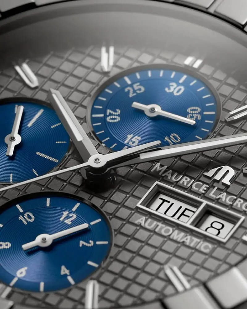 Maurice Lacroix Maurice Lacroix Aikon Automatic Chronograph AI6038-TT03F-330-A, aikon швейцария мужские часы на браслете нержавеющая сталь боковой вид