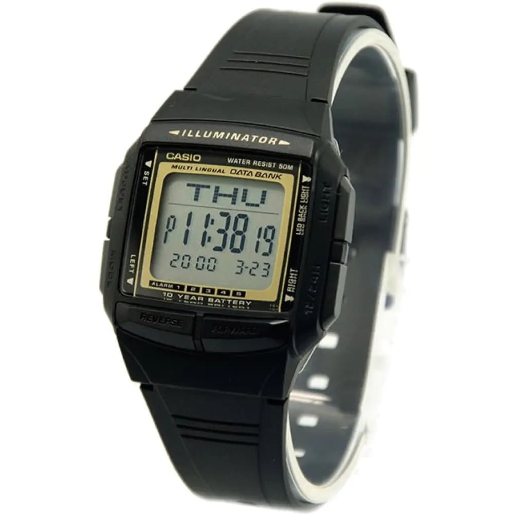 Casio Casio DB-36-9AVDF (DB-36-9A) кварцевые мужские часы часы крупный план серый циферблата