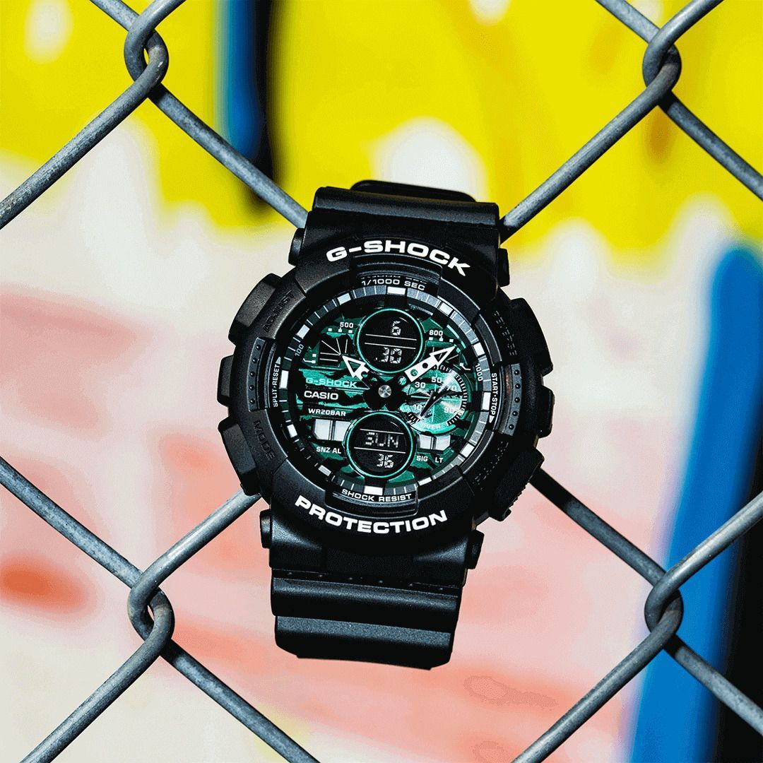 Casio Casio G-Shock GA-140MG-1A GA, наручные мужские часы фото под углом