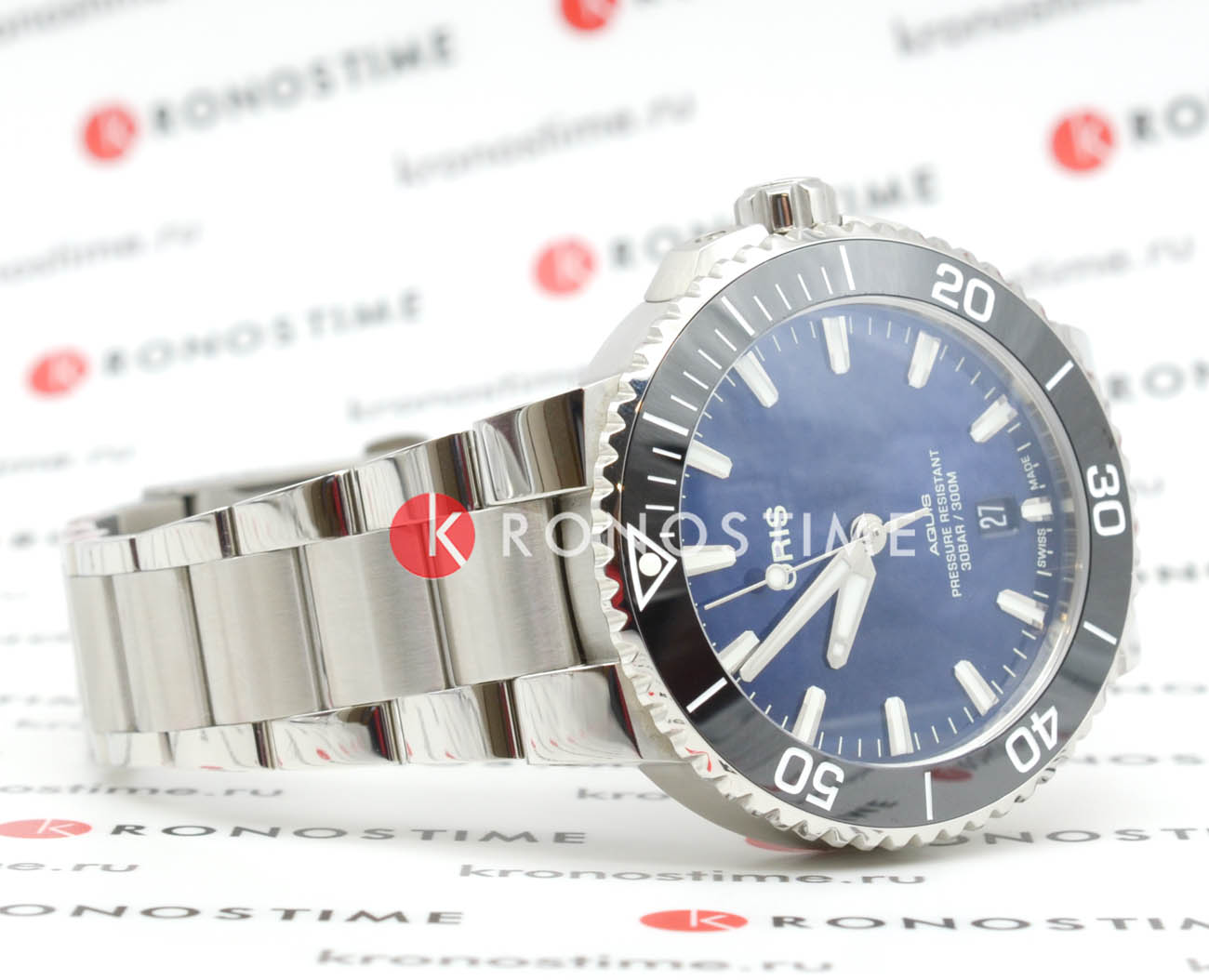 Oris Oris Aquis 01 733 7766 4135-07 8 22 05PEB  - задняя крышка металл сталь корпуса, швейцария часы