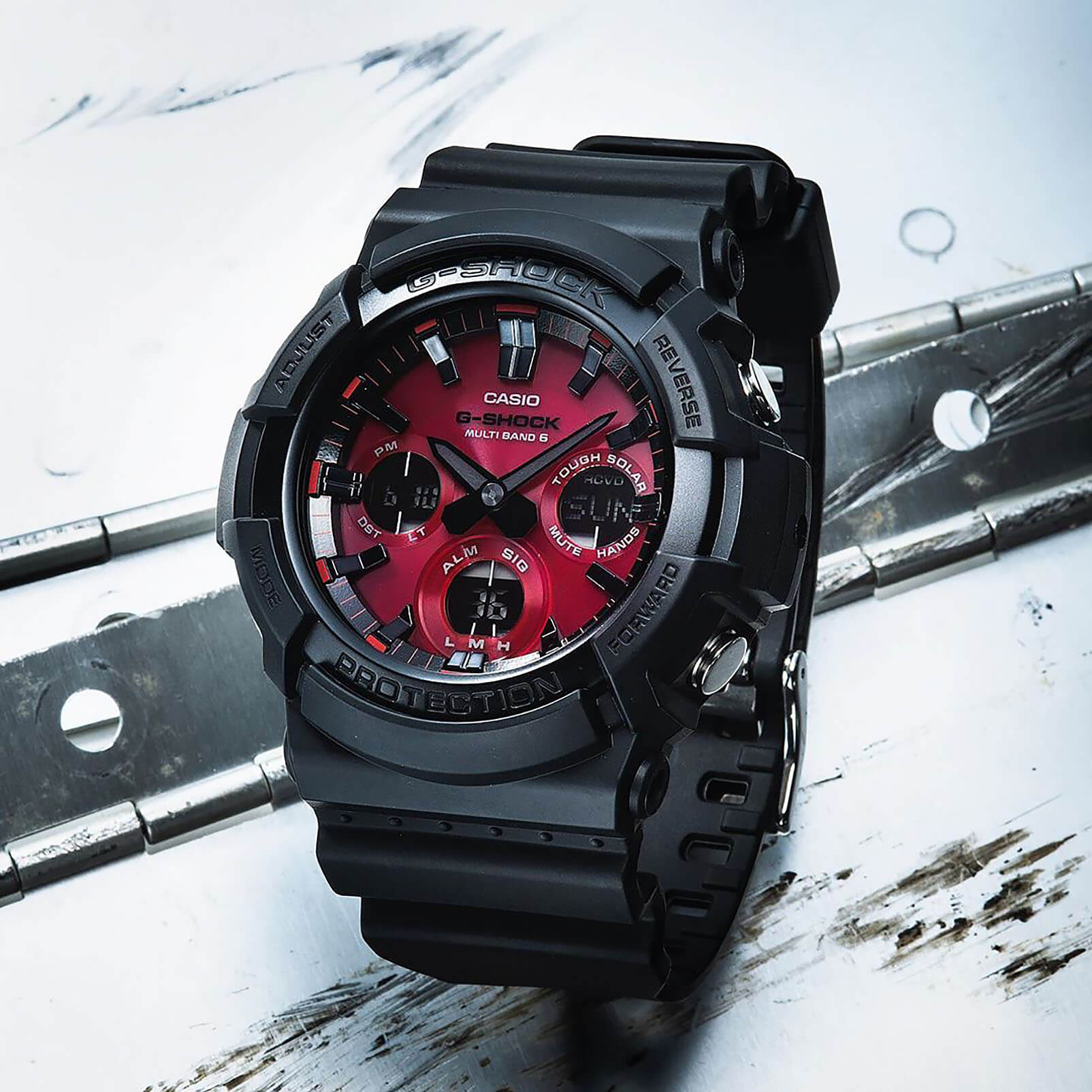 Casio Casio G-Shock GAW-100AR-1A  - задняя крышка пластик корпуса, япония часы