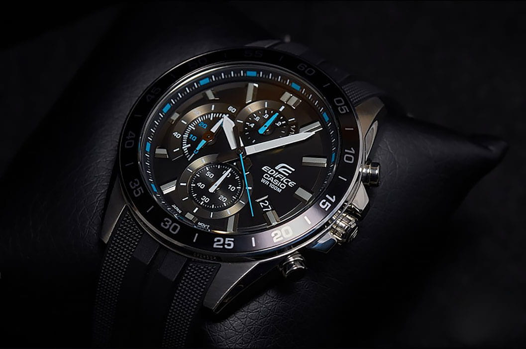 Casio Casio Edifice EFV-550P-1AVUDF (EFV-550P-1A) мужские часы черный циферблат на запястье