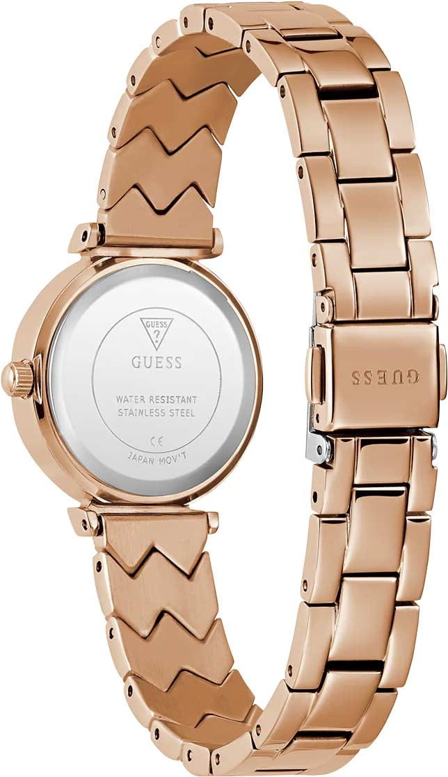 Guess Guess Bejeweled GW0839L3 кварцевые женские часы часы крупный план розовый циферблата