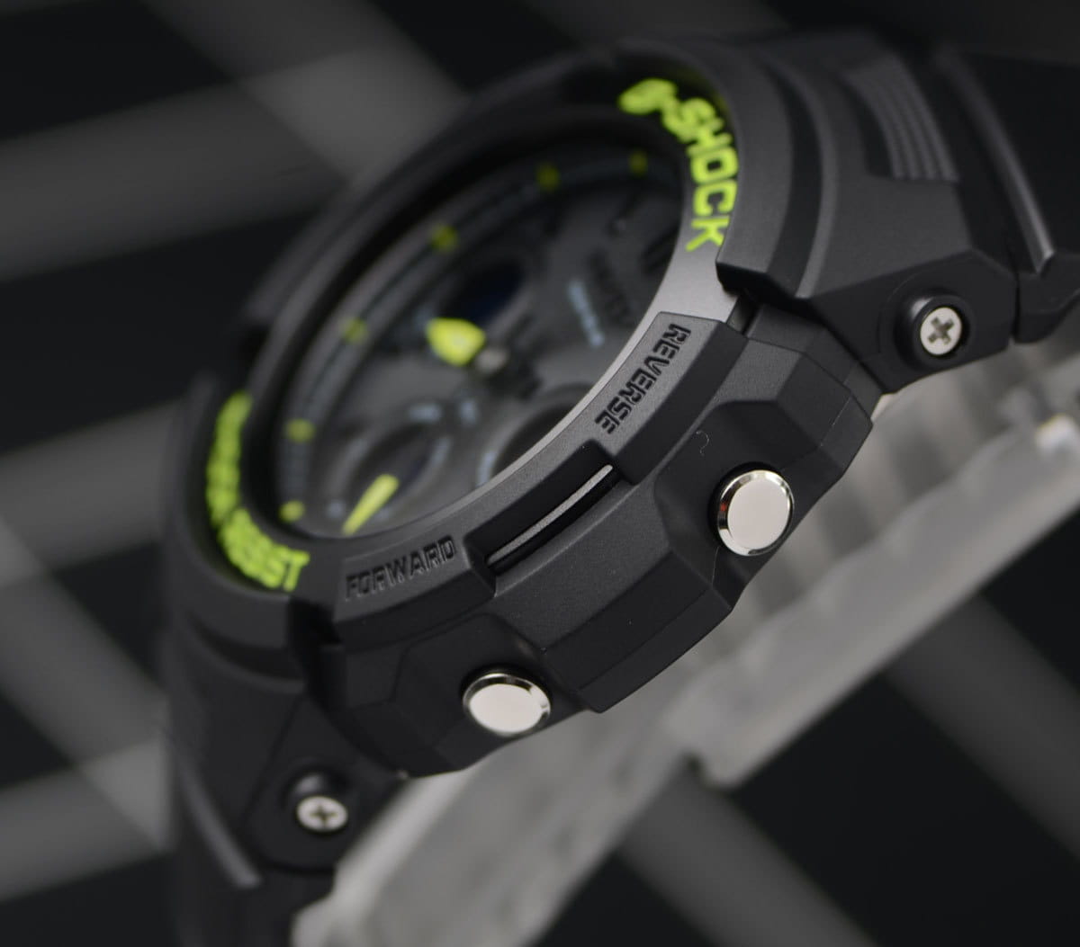 Casio Casio G-Shock AWR-M100SDC-1ADR электронные мужские часы часы крупный план черный циферблата