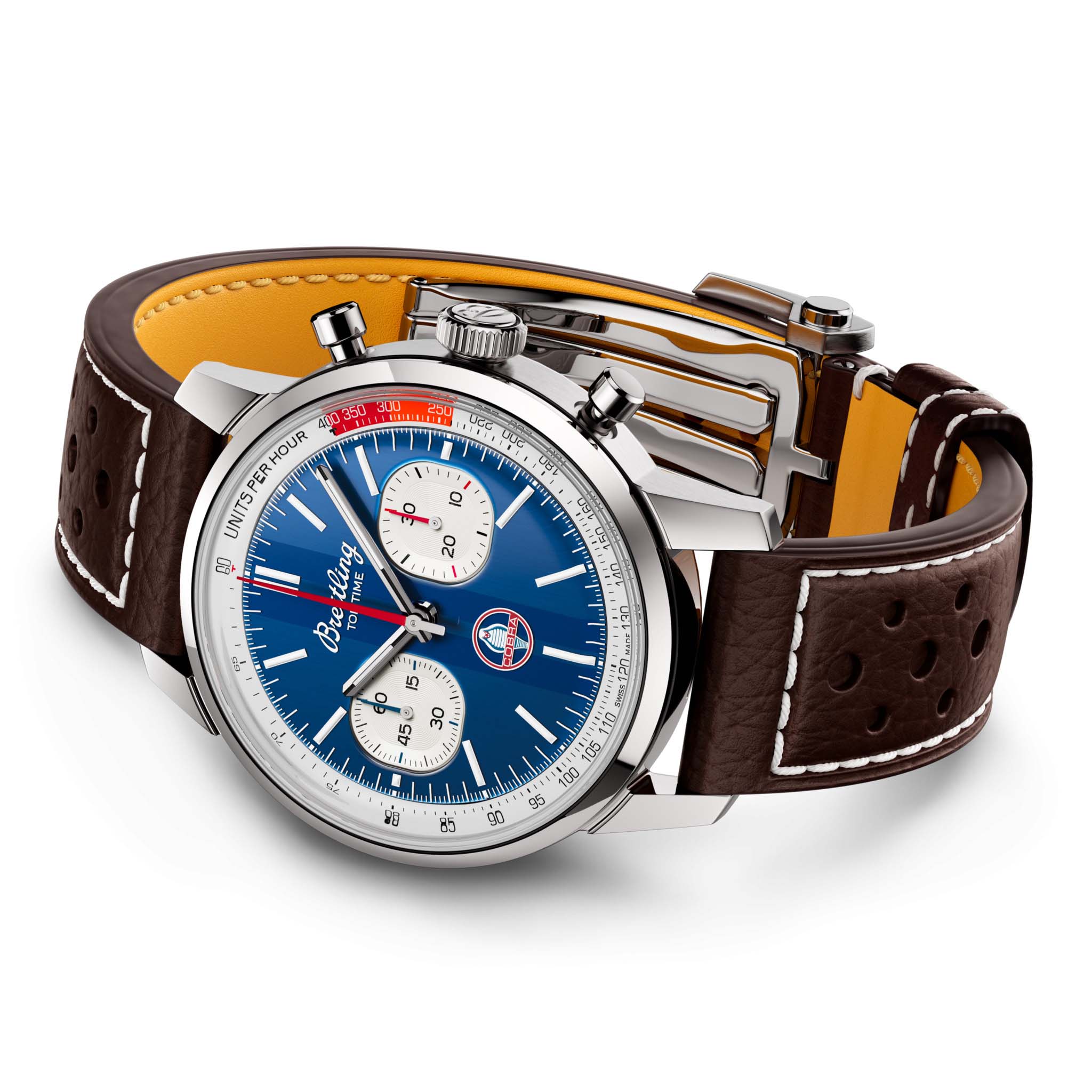 Breitling Breitling Top Time B01 Shelby Cobra AB01763A1C1X1 мужские часы  циферблат на запястье