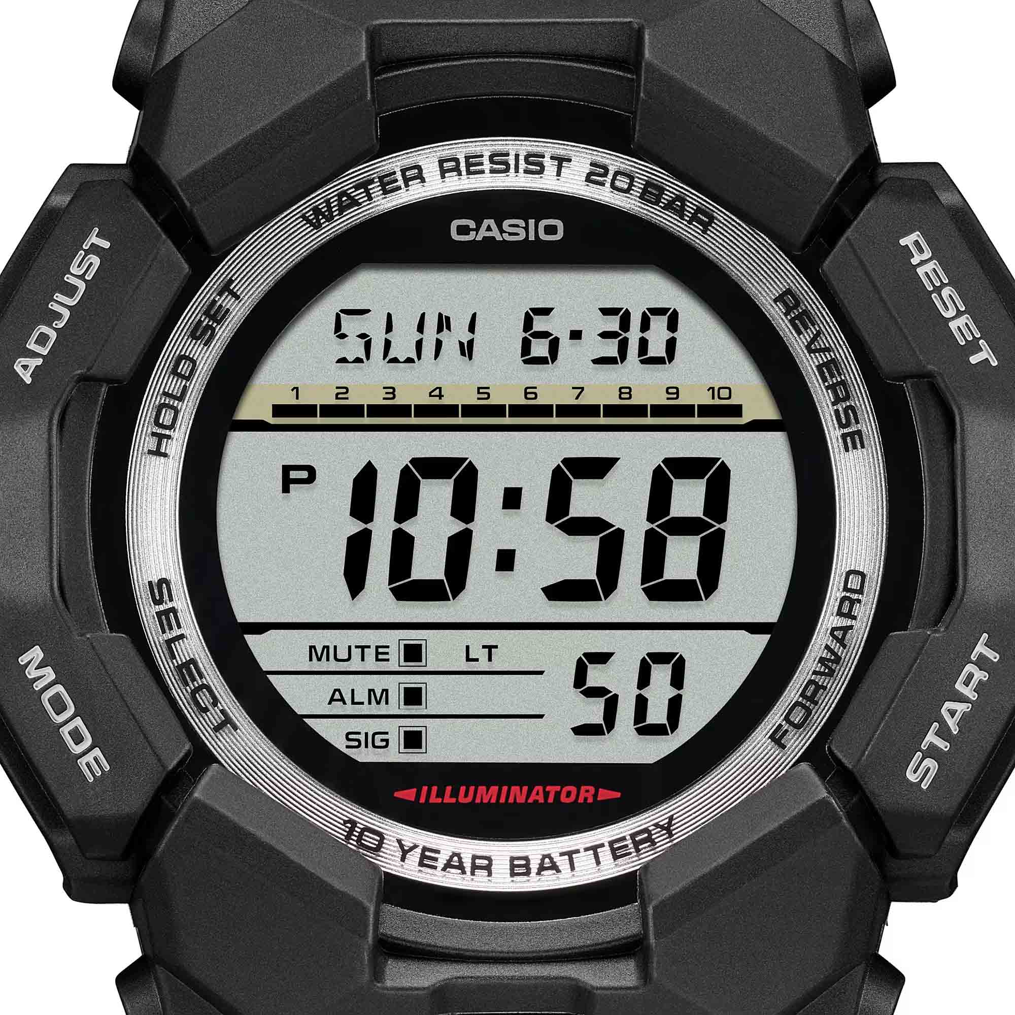 Casio Casio G-Shock GD-010-1 мужские часы  циферблат на запястье