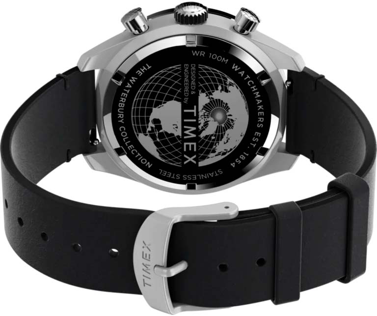 Timex Timex Waterbury Chronograph TW2V42500 мужские часы черный циферблат на запястье
