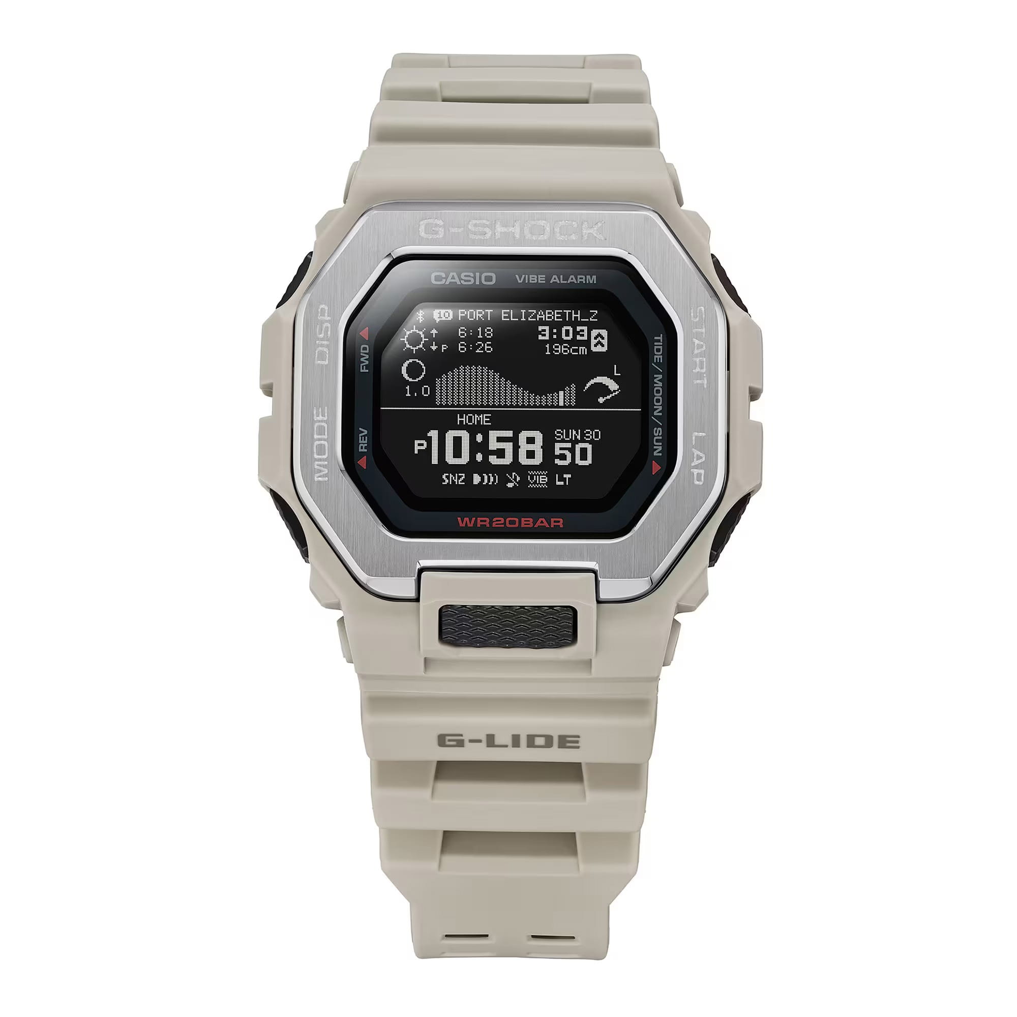 Casio Casio G-Shock GBX-100-8DR (GBX-100-8), g-shock япония мужские часы на браслете полимер боковой вид