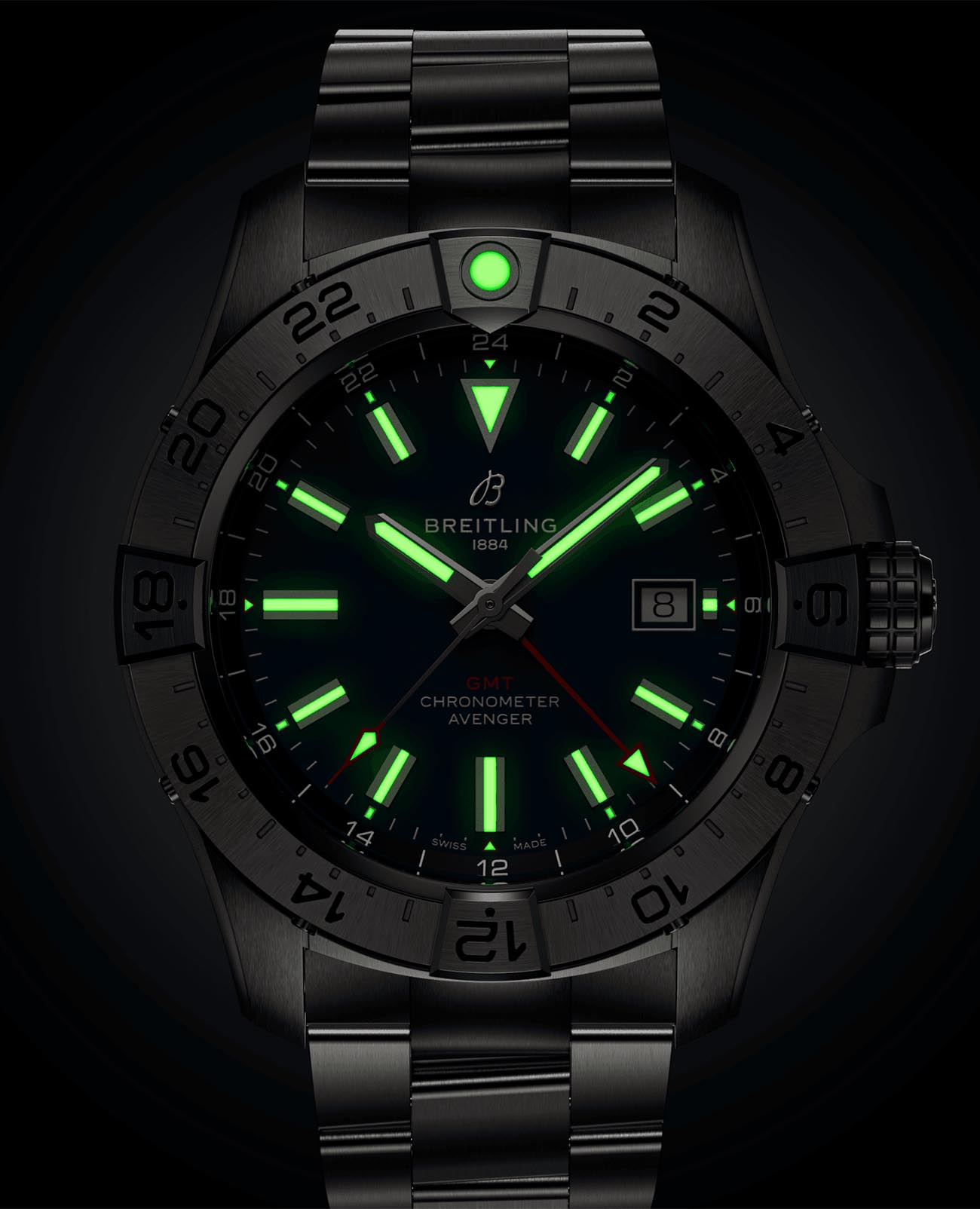 Breitling Breitling Avenger Automatic GMT 44 A32320101C1A1  - задняя крышка сталь металл корпуса, швейцария часы