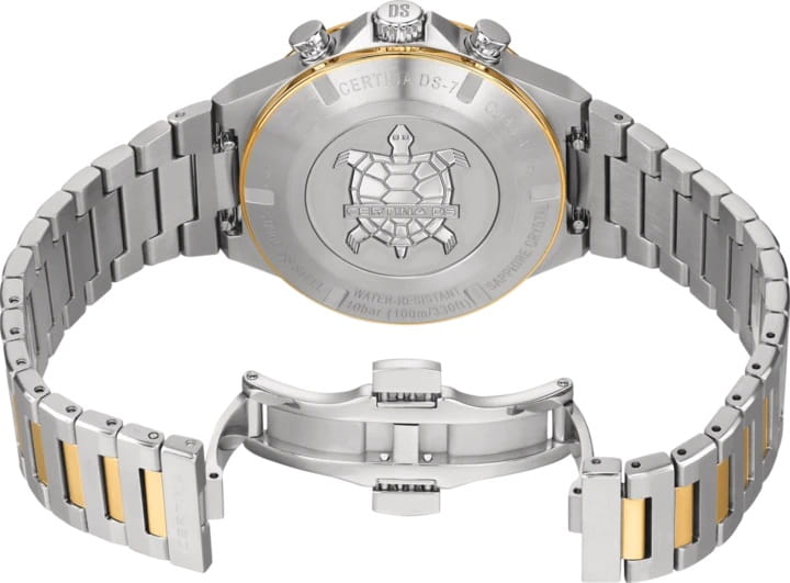 Certina C0434172203100 мужские часы застежка крупным планом