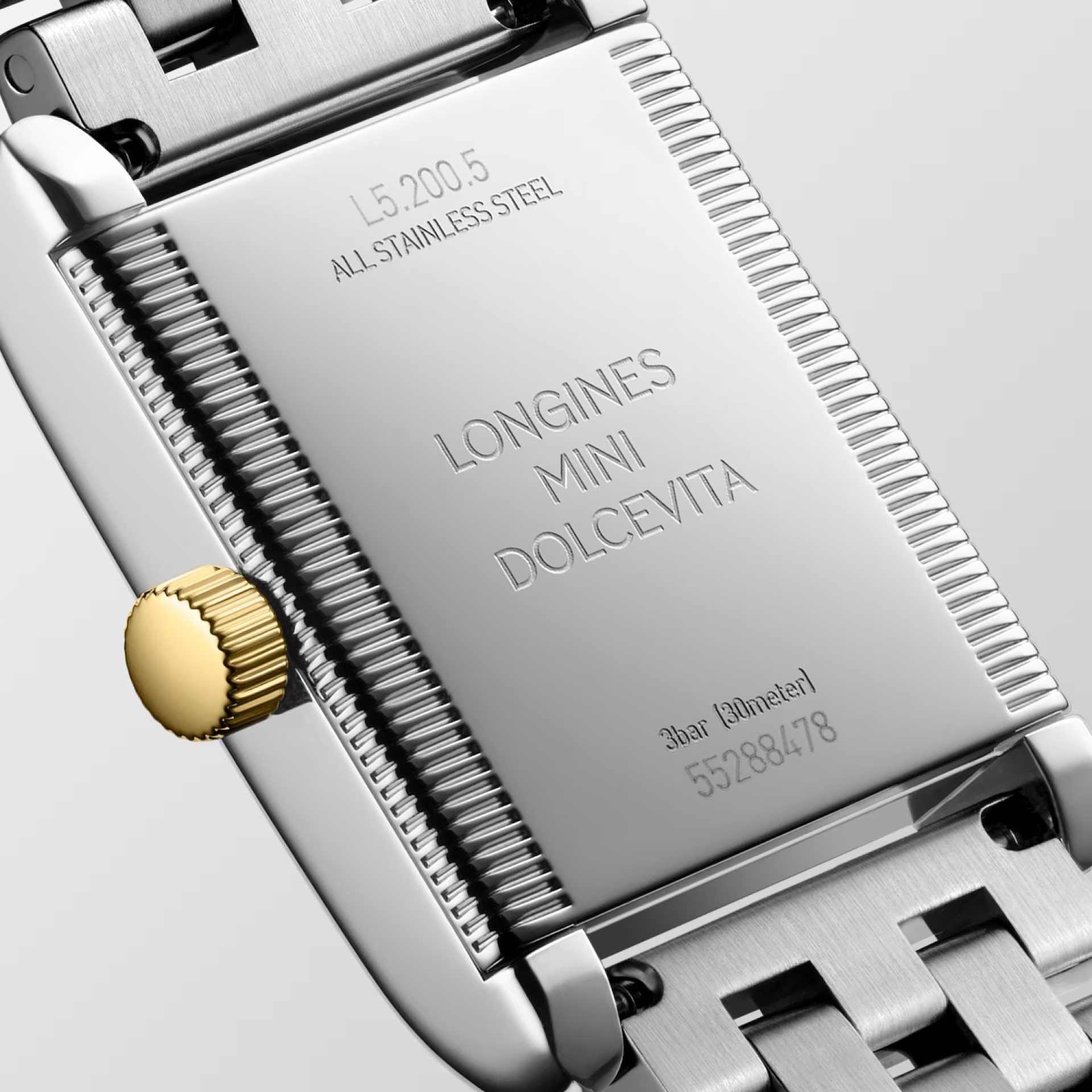 Longines Longines Mini DolceVita L5.200.5.70.7 кварцевые женские часы часы крупный план серебристый циферблата