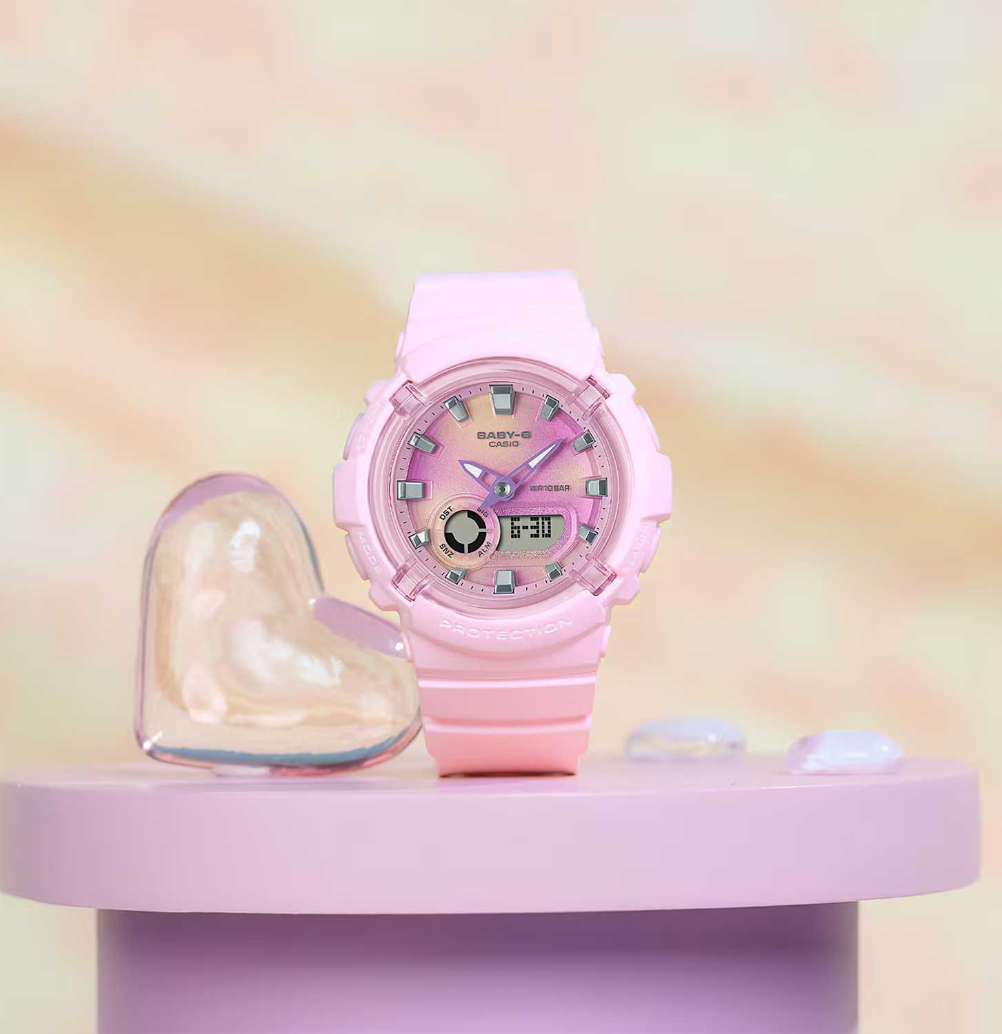 Casio Casio Baby-G BGA-280TD-4A , наручные женские часы фото под углом