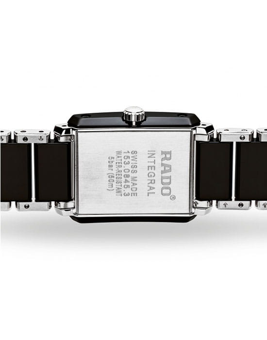 Rado Rado Integral R20613162, integral швейцария женские часы на браслете сталь + керамические вставки боковой вид