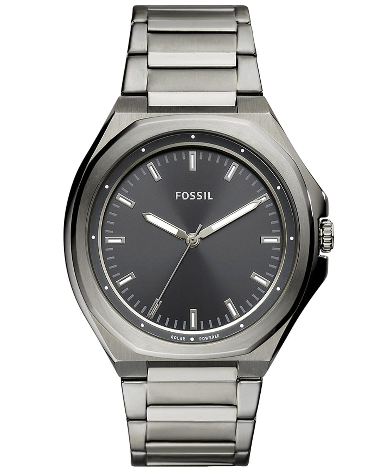 Fossil Fossil Evanston BQ2767  BQ2767 кварцевые мужские часы серый циферблат, браслет нержавеющая сталь — вид спереди